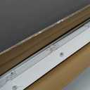 SMONTER 2" Slat Faux Wood Blinds with Crown Valance- Cordless Horizontal Blinds Room Darkening Blinds for Windows Bedroom, Bathroom, Living Room, Glass Door Interior Decor, 26" Wx 36" H