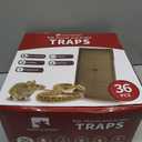 LULUCATCH Mouse Glue Traps 36 Pack, Larger & Heavier Plastic Sticky Glue Traps with Extra-Strong Adhesive for Mice, Rats, Sticky Mouse Trap for Indoor Use, Easy to Set