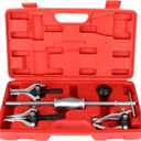 SCITOO 3 Jaw Gear Bearing Slide Hammer Puller Set, Universal Internal & External Gear Pulley Puller Set for Pulling Out Gears Bearings