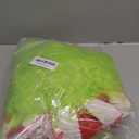 Christmas Tree Skirt, 36 Inch Large Green Faux Fur Christmas Tree Skirt with Peppermint Ruffle Trim, Faux Soft Thick Plush Round Mat for Merry Xmas Holiday Party Indoor Home Decorations