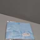 Blue Bow Birthday Decorations and 2 Bow Tablecloths Pre-strung Happy Birthday Banner Cute Theme Blue Bows Party Decoration Suitable for Women, Girls