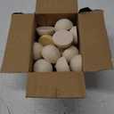 30PCS 2 inch Unfinished Round Wood Half Sphere Balls, 50mm Small Natural Wooden Half Split Balls for Crafts and DIY Decorative Projects