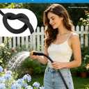 100 FT Garden Hose, Non-Expanding Water Hose, Ultra Flexible, Burst-Resistant, Kink-Free, High-Pressure Garden Hose for Easy All-Weather Use on Lawns, Gardens, and Outdoor Cleaning