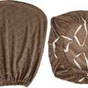 Office Chair Covers Elastic Waterproof Chair Covers, Detachable, Suitable for Restaurants, Kitchens, Living Rooms, and Offices, Coffee Color, 2-Pack