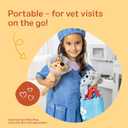 Melissa & Doug Examine and Treat Pet Vet Play Set, 24-Piece Animal Doctor Playset with Dog & Cat Plushies, Pet Doctor Kit & Accessories, Preschool Toys for Girls & Boys Ages 3+