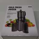 Juicer Machines with 5.8" Large Feed Chute, Cold Press Juicer For Whole Vegetables and Fruits, 400W Professional Slow Masticating juicer Easy to Clean for Batch Juicing (Titanium Gray)