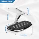 Motorcycle Passenger Floorboards - Chromed Streamline Street Glide Footboards with Mount Bracket Kits Replacement for Road King Street Glide Electra Glide Touring Models 1993-2022