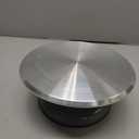 LEOLIO Large 10'' Heavy Duty Sculpting Wheel, Premium Aluminium Alloy Turntable with Double Ball Bearing for Cake Decorating, Painting, Pottery, Ceramics Artists and Displaying Items (Grey)