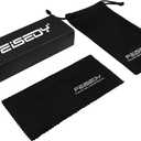 FEISEDY Hipster Small Polygon Women Men Sunglasses Delicate Metal Frame B2254 (Golden Frame Yellow Lens)