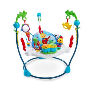 Baby Einstein Neighborhood Symphony Activity Baby Jumper Activity Center, Infant Entertainer with Lights and Melodies, Age 6 Months +, Max Weight 25 lbs., Unisex (Comfy Clean)