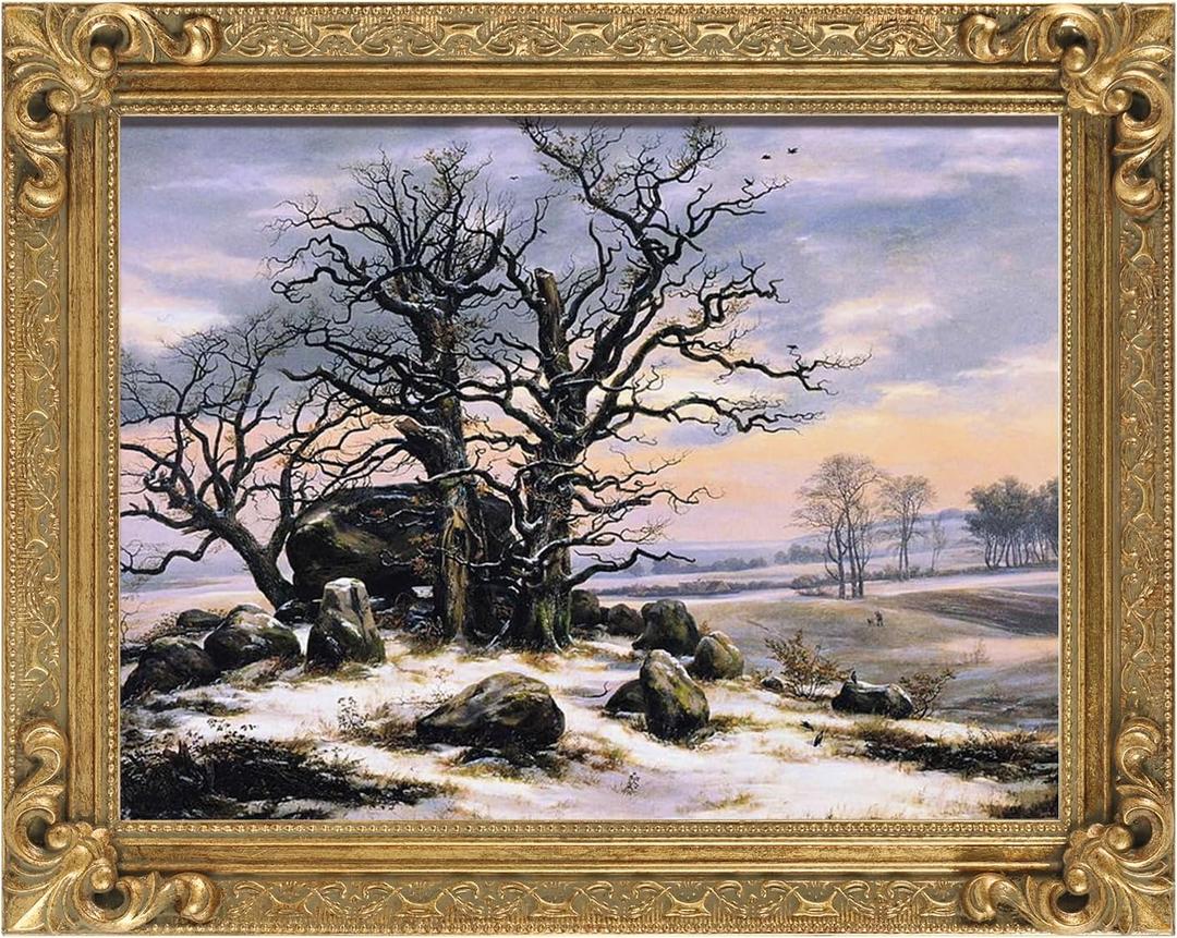Wood Canvas Frame for 10x12 Oil Paintings,Gold Open Back Frames