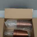 Gravity Electric Salt And Pepper Grinder Set, Automatic Salt And Pepper Grinder Set, Battery Powered (6 AAA Batteries Each), Adjustable Roughness, LED Light, 2 Pack, (Copper)