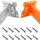 H307 Drawer Slide Socket Set with 2-1/8 inch x 1-3/4 inch Adjustable Base and Raised Edge 3/4 inch Slide Channel (1-1/8" Total), Plastic, Left and Right