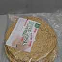UniGreen Home & Garden Mix Woven Placemat Set of 6, 13.5 inches, Dia 12inches, Natural, MixPlacemat-13.5inch