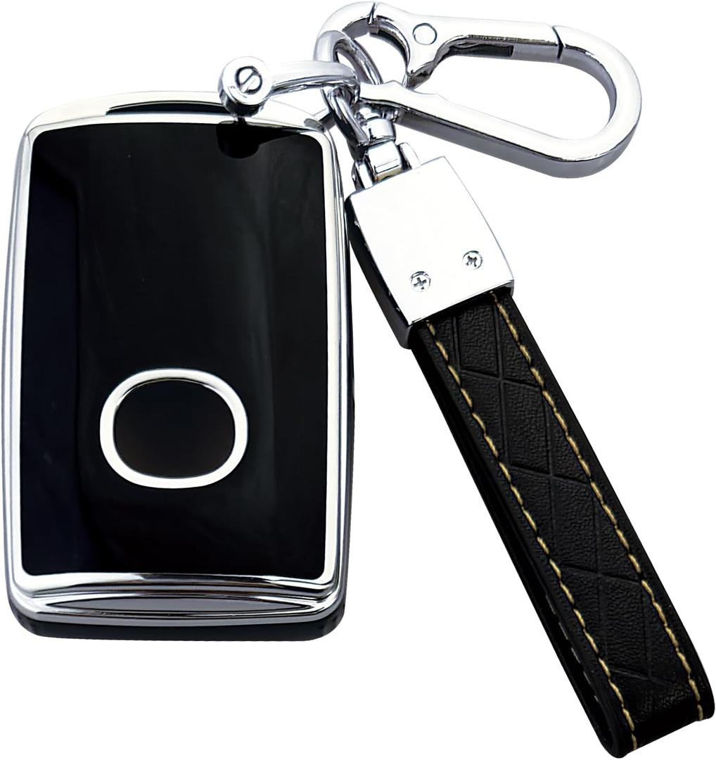 Key Fob Cover Case Compatible with 2019-2024 Mazda 3/Hatchback, 2020-2024 CX-5, CX-30, CX-9 Accessories (Black)