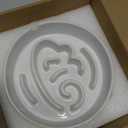 LE TAUCI Ceramic Slow Feeder Dog Bowls Small Breed, 0.6 Cups Dog Food Dish for Fast Eaters, Puzzle Bowl for Small Dogs and Cats,Angle White