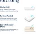 REST Evercool Cooling Comforter, King/Cali King, Blanket for Hot Sleepers, All Season Bedding to Keep Cool for Night Sweats, Breathable Lightweight Blanket, 106x90 Inches, Snow Ivory
