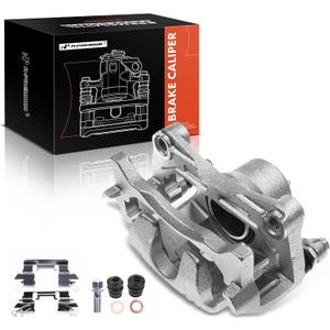 A-Premium Disc Brake Caliper Assembly with Bracket Compatible with Nissan Models - Altima 2013-2021, Leaf 2014-2017 - Front Left Driver Side