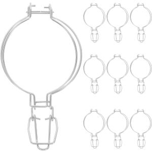 10Pcs Stainless Steel Jar Clips Fastening Buckle for Glass Sealing Jars Wire Lock Buckle Food Storage Accessories 6.68X3.54X0.39in