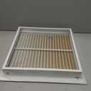 HVAC Premium 16" X 16" Aluminum Return Filter Grille for 1" Filter - Easy Airflow - Linear Bar Grilles [Outer Dimensions: 18.5"w X 18.5"h]