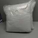 EDOW Throw Pillow Inserts, Set of 2 Lightweight Down Alternative Polyester Pillow, Couch Cushion, Sham Stuffer, Machine Washable. (White, 18x18)
