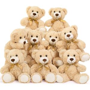 MaoGoLan 9 Pack Teddy Bears Bulk for Baby Shower, 14" Small Teddy Bear Plush Toy, Cute Stuffed Bears Bulk for Kids Girlfriend, Wholesale Small Bear for Wedding,Birthday,Christmas, Party Decorations