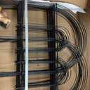 FOREHOGAR Decorative Black Garden Border Fence 18inX50ft Metal Wire Edging Flower Bed Folding Fences Panel Outdoor Garden Fencing Patio Edge Landscape for Yard