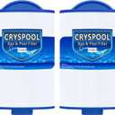 Cryspool 05015 Spa Filter Compatible with 5CH-35, PMAX50P4, PAS35P, Maax 104309, FC-0300, 35 Sq. Ft hot tub Filter Cartridge, 1 1/2" MPT, 2 Pack