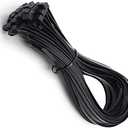 Heavy Duty Zip Ties – 28-Inch Large Cable Wire Ties, 120 lbs Tensile Strength, Environmentally Friendly Industrial Quality, 4 Latches for Stronger Locks, 40-Pack, Black