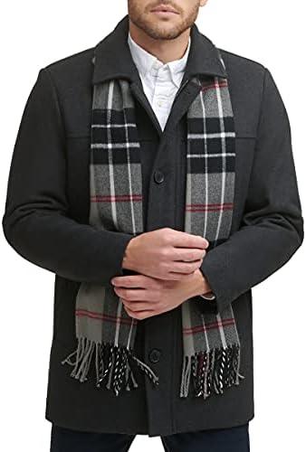 Dockers Men's Weston Wool Blend Coat with Scarf (Regular and Big & Tall) Size XL