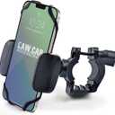 Bike & Motorcycle Phone Mount - for iPhone 16 Pro Max (15, 14, SE, Plus), Galaxy s25 or Any Cell Phone - Universal Handlebar Holder for ATV, Bicycle & Motorbike. +100 to Safeness & Comfort