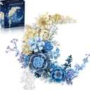 Moon Flower Building Set Botanical Collection Blossom for Wall Decor -934pcs