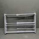 STARLATTA Foldable Drying Rack Clothing, 3-Tier Portable Clothes Drying Racks for Indoor & Outdoor, Anti-Rust Compact Laundry Rack Collapsible, White 28" D x 10" W x 35" H