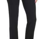 Rekucci Womens Ease into Comfort Fit Barely Bootcut Business Casual Stretch Pants in Regular/Tall/Petite fit (12 Short, Black)