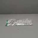 Happy Birthday Sign - Glitter White Felt - Includes Dot Glue - Perfect for Birthday Party, Baby Shower, Gender Reveal