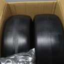 2 Pack 13x5-6" Flat Free Riding Lawn Mower Tires and Wheel, Garden Tractor Solid Smooth Tires, Hub Range for 3.25"- 7.22", 13x5.00-6" Flat Free Zero Turn Front Tires with 3/4" & 5/8" Bearings