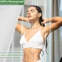 60x74 Inch Plastic Shower Curtain, Clear 8G Heavy Duty Waterproof 74 Inch Shower Curtain Liner Long with 3 Magnets and 10 Rustproof Grommets 60 x 74
