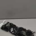 REECHO Curly Hair Extensions, 4PCS 16 inch Clip in Hair Extensions Lace Weft Short Curly Hair Extensions Clip Ins Invisible Natural Hairpieces for Women, Natural Black