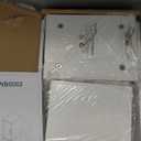 IBUYKE Small Bathroom Storage Cabinet, Narrow Floor Corner Cabinet with 2 Doors & Adjustable Shelf, Small Bathroom Organizer, Space-Saving Storage Solution for Toilet, Laundry Room UWBS002W (White)