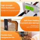 BATURU Over The Door Basketball Hoop for Kids  Indoor Basketball Toy with LED Scoreboard, Lights & Sound, Easy to Hang  Fun Gifts for Boys Ages 610 (Red)