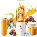 Personal Size Blender for Shakes and Smoothies,15.6 oz Portable Blender with 10 Blades and 2 cups,Rechargeable Mixers Fresh Fruit Juicers For Travel,Sports,Outing