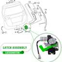 Liftgate Actuator Latch w/Motor Compatible for Toyota RAV4 2013-15 Sienna 2011-20 Highlander 2011-19 tailgate replacement actuator 693500E100