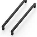 Ravinte 10 Pack Solid 7-1/2 Inch Center to Center Slim Square Bar Drawer Handles - Kitchen Cabinet Hardware Pulls - Matte Black