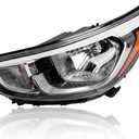 TODO Headlight Assembly Compatible with Hyundai Accent 2015-2017, Headlights Replacement for 92101-1R710 921011R710 HY2502192, Left Driver Side