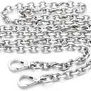 CRAFTMEMORE 55 Inches Purse Chain Strap, Crossbody Purse Handle Replacement, Metal Shoulder Handbag Accessories CH092 (Silver)