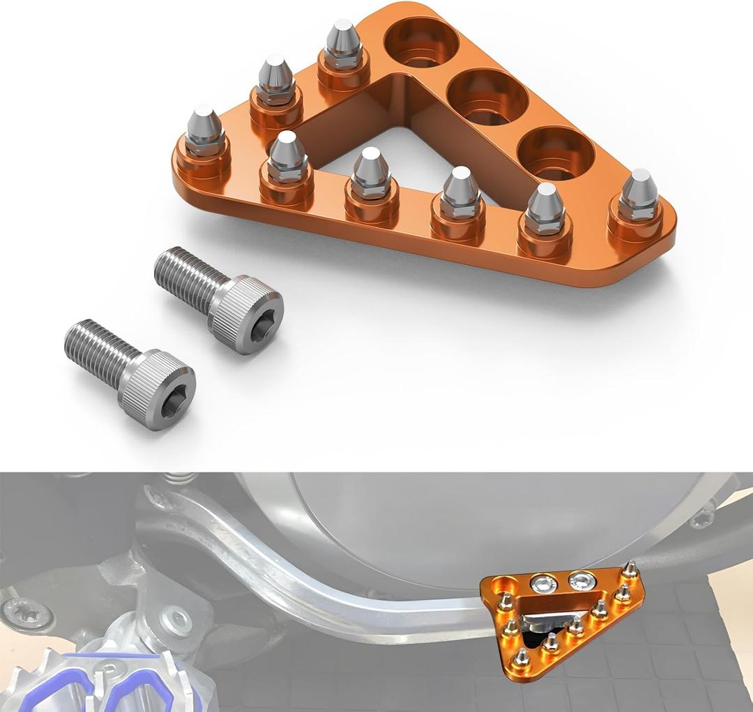 NICECNC Motorcycle Brake Rear Brake Pedal Plate Tip Compatible with KTM 85-500 2004-16 (not 2016 125/150SX, 2016 SXF/XCF) 690 Enduro R 2008-23 690 SMC R 2019-2023 790 Adventure R 2019-23,See Fitment