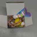 Automatic Cat Ball - Interactive Cat Toy with Feather Tail & Rechargeable Battery - Moving Play Ball for Indoor Cats to Reduce Boredom & Enrich Playtime, Yellow