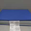 ECR4Kids Everyday Folding Rest Mat, 4-Section, 1in, Classroom Furniture, Blue/Grey