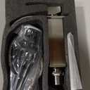 Bathroom Faucets Brushed Nickel Waterfall Bathroom Sink Faucet Modern Single Handle Bathroom Faucet for 1 or 3 Hole Mxier Tap Washbasin Faucet with Deck, Pop-up Drain and Supply Hoses