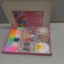 AIPRIDY 3600 Pcs Girls Toys Bracelet Making Kit, Unicorn/Mermaid Jewelry Activity, Flat College Style Beading for Friendship Jewelry Making, DIY Crafts for 4-12 Girls Birthday Christmas Gifts(Pink)